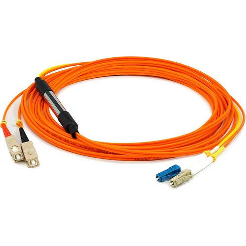 AddOn 3m LC (Male) to SC (Male) Orange OM1 & OS1 Duplex Fiber Mode Conditioning Cable