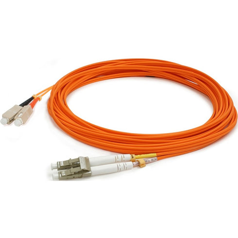 AddOn 2m HP 221691-B21 Compatible LC (Male) to SC (Male) Orange OM1 Duplex Fiber OFNR (Riser-Rated) Patch Cable
