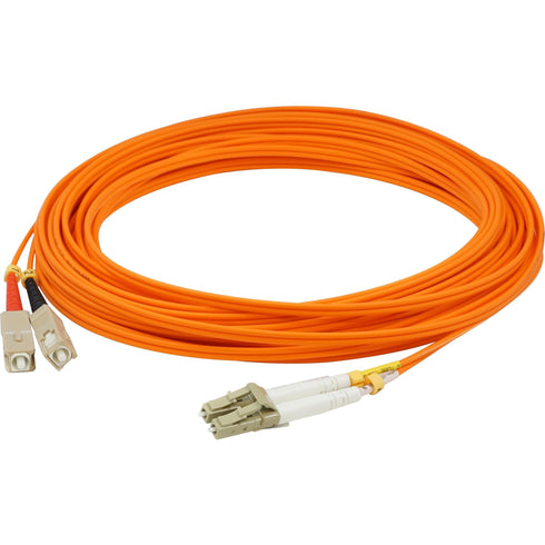 AddOn 5m HP 221691-B22 Compatible LC (Male) to SC (Male) Orange OM1 Duplex Fiber OFNR (Riser-Rated) Patch Cable