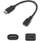 AddOn 7in USB 3.1 (C) Male to Micro-USB 2.0 (B) Female Black Adapter Cable