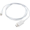AddOn 5-Pack of 1m USB 3.1 (C) Male to Lightning Male White Adapter Cables