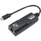 AddOn 5-Pack of 8in USB 3.1 (C) Male to RJ-45 Female Black Network Adapter Cables