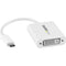 StarTech.com USB C to DVI Adapter - White - Thunderbolt 3 Compatible - 1920x1200 - USB-C to DVI Adapter for USB-C devices such as your 2018 iPad Pro - DVI-I Converter