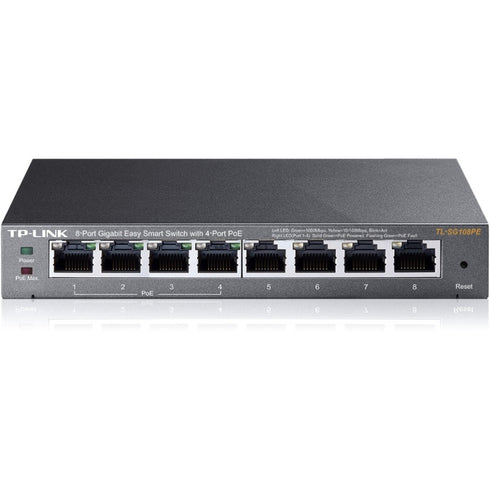 Tp-link Usa Corporation 8-port Gigabit Desktop Poe Easy Smart Switch, 8 Gigabit Rj45 Ports Including 4 P