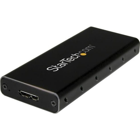 StarTech.com M.2 to SATA SSD Enclosure - USB 3.1 (10Gbps) with USB-C Cable - External M.2 SSD Enclosure for USB-C Enabled Host - Aluminum