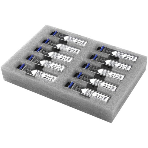 StarTech.com Cisco GLC-LH-SMD Compatible SFP Module - 1000BASE-LX-LH Fiber Optical SFP Transceiver - Lifetime Warranty - 1 Gbps - Maximum Transfer Distance: 10 km (6.2 mi) - 10pk