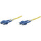 Intellinet Network Solutions Fiber Optic Patch Cable, SC-SC, OS2, 9-125, Single-Mode, Duplex, Yellow, 10 ft (3 m)