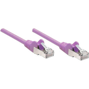 Intellinet Network Solutions Cat5e UTP Network Patch Cable, 14 ft (5.0 m), Purple