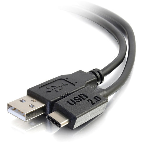 C2G 10ft USB 2.0 USB Type C to USB A Cable M-M - USB C Cable Black