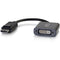 C2G DisplayPort to DVI Adapter -DisplayPort to DVI-D Active Converter-Black