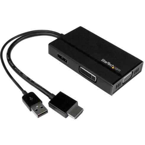 StarTech.com Travel A-V Adapter 3-in-1 HDMI to DisplayPort VGA or DVI - HDMI Adapter - 1920 x 1200