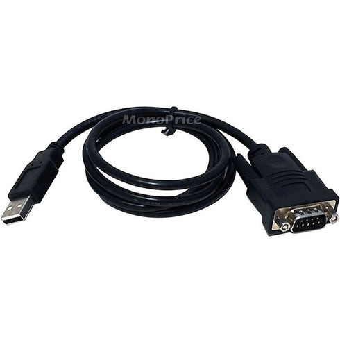 Monoprice USB to Serial Convert Cable ( DB9M - USB A Male) - 3FT