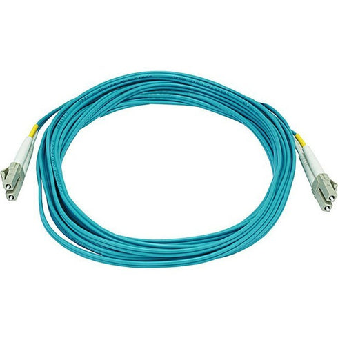 Monoprice 10Gb Fiber Optic Cable, LC-LC, Multi Mode, Duplex - 5 Meter (50-125 Type) - Aqua