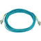 Monoprice 10Gb Fiber Optic Cable, LC-LC, Multi Mode, Duplex - 5 Meter (50-125 Type) - Aqua