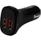 StarTech.com Dual Port USB Car Charger - Black - High Power 24W-4.8A - 2 port USB Car Charger - Charge two tablets at once