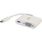 C2G USB C to VGA Video Adapter w- Power Delivery - USB Type C to VGA White