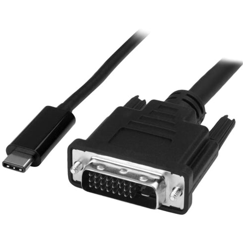 StarTech.com 1m - 3 ft USB-C to DVI Cable - USB 3.1 Type C to DVI - 1920 x 1200 - Black