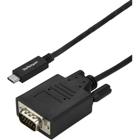 StarTech.com 2m - 6 ft USB C to VGA Cable - USB Type C to VGA - 1920 x 1200 - Black