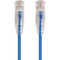 Monoprice SlimRun Cat6 28AWG UTP Ethernet Network Cable, 2ft Blue