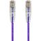 Monoprice SlimRun Cat6 28AWG UTP Ethernet Network Cable, 2ft Purple