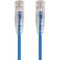Monoprice SlimRun Cat6 28AWG UTP Ethernet Network Cable, 3ft Blue