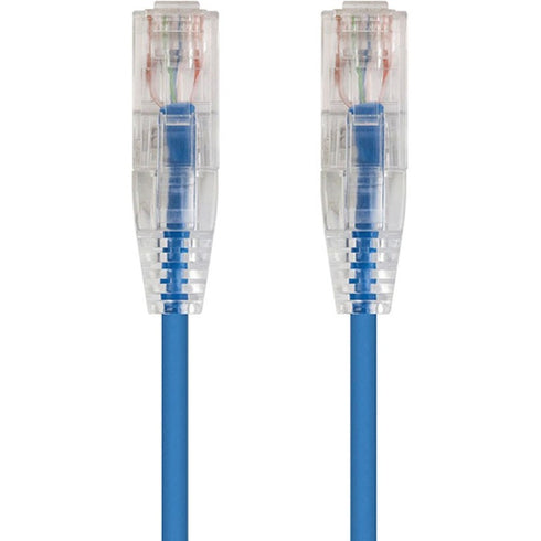 Monoprice SlimRun Cat6 28AWG UTP Ethernet Network Cable, 5ft Blue