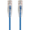 Monoprice SlimRun Cat6 28AWG UTP Ethernet Network Cable, 7ft Blue
