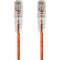 Monoprice SlimRun Cat6 28AWG UTP Ethernet Network Cable, 7ft Orange