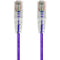 Monoprice SlimRun Cat6 28AWG UTP Ethernet Network Cable, 7ft Purple