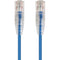 Monoprice SlimRun Cat6 28AWG UTP Ethernet Network Cable, 14ft Blue