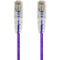 Monoprice SlimRun Cat6 28AWG UTP Ethernet Network Cable, 14ft Purple