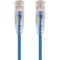 Monoprice SlimRun Cat6 28AWG UTP Ethernet Network Cable, 20ft Blue