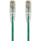 Monoprice SlimRun Cat6 28AWG UTP Ethernet Network Cable, 20ft Green