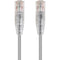 Monoprice SlimRun Cat6 28AWG UTP Ethernet Network Cable, 7ft Gray