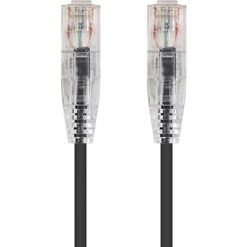 Monoprice SlimRun Cat6 28AWG UTP Ethernet Network Cable, 6-inch Black