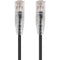 Monoprice SlimRun Cat6 28AWG UTP Ethernet Network Cable, 6-inch Black