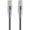 Monoprice SlimRun Cat6 28AWG UTP Ethernet Network Cable, 5ft Black