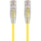 Monoprice SlimRun Cat6 28AWG UTP Ethernet Network Cable, 2ft Yellow