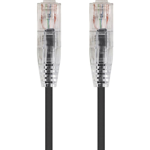 Monoprice SlimRun Cat6 28AWG UTP Ethernet Network Cable, 14ft Black