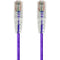 Monoprice SlimRun Cat6 28AWG UTP Ethernet Network Cable, 10ft Purple
