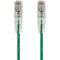 Monoprice SlimRun Cat6 28AWG UTP Ethernet Network Cable, 10ft Green