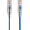 Monoprice SlimRun Cat6 28AWG UTP Ethernet Network Cable, 10ft Blue
