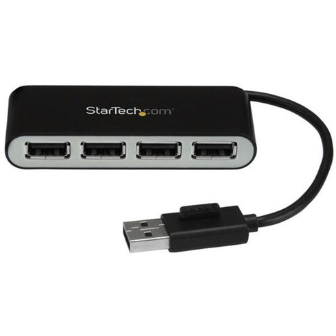 StarTech.com 4 Port USB Hub - 4 x USB 2.0 port - Bus Powered - USB Adapter - USB Splitter - Multi Port USB Hub - USB 2.0 Hub