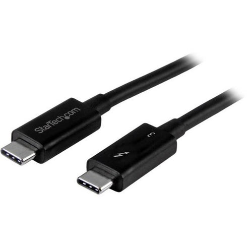 StarTech.com 6 ft 2m Thunderbolt 3 Cable w- 100W PD - 40Gbps - Dual 4K or Full 5K - Certified Thunderbolt 3 USB-C Cable