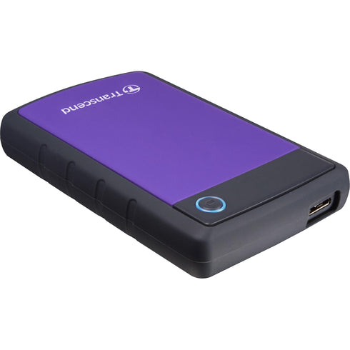Transcend StoreJet 25H3 4 TB Hard Drive - SATA - 2.5" Drive - External - Portable - Purple