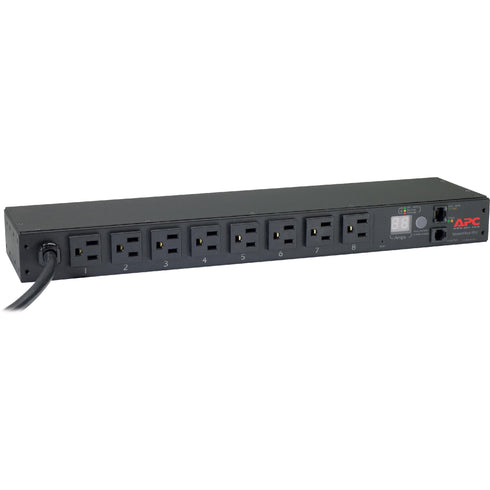 APC by Schneider Electric Rack PDU, Metered, 1U, 15A, 100-120V, (8) 5-15