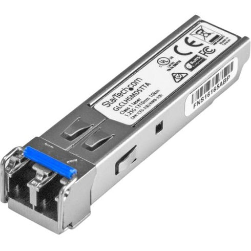 StarTech.com Cisco GLC-LH-SMD Compatible SFP Module - TAA - 1000BASE-LX-LH Fiber Optical SFP Transceiver - Lifetime Warranty - 1 Gbps - Maximum Transfer Distance: 10 km (6.2 mi)
