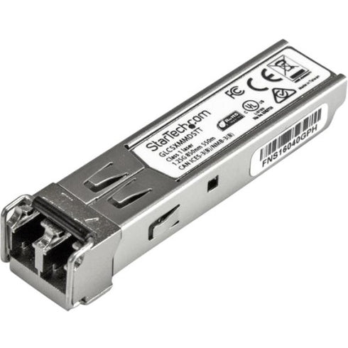 StarTech.com Cisco GLC-SX-MMD Compatible SFP Module - TAA - 1000BASE-SX Fiber Optical SFP Transceiver - Lifetime Warranty - 1 Gbps - Maximum Transfer Distance: 500 m (1640 ft)