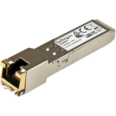 StarTech.com HP JD089B Compatible SFP Module - 10-100-1000BASE-TX Copper SFP Transceiver - Lifetime Warranty - 1 Gbps - Maximum Transfer Distance: 100 m (328 ft)