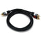Monoprice 3ft Premium 2 RCA Plug-2 RCA Plug M-M 22AWG Cable - Black